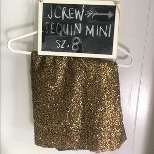 J.Crew Bronze Sequin Skirt size 8🖤